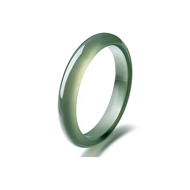 【精选】 七小匠 青山黛贵妃镯 中式复古典雅大气 高级感配旗袍汉服 玉髓 手镯 女款