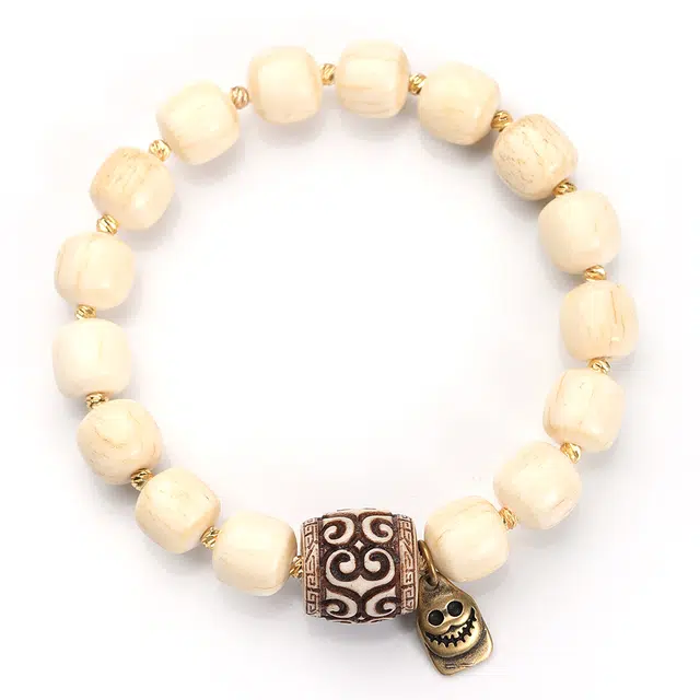 喃呢 新中式国潮 好运呈祥大吉大利 都市文玩 阿呆吉祥 平安好运 驼骨 手串 男女同款情侣款