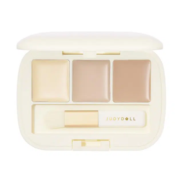 橘朵 三色遮瑕盘 无瑕服帖 遮盖斑点痘印眼部泪沟填充