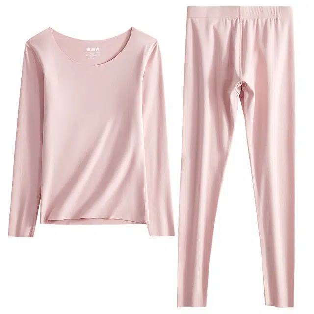 恒源祥 远红外升温无痕抑菌亲肤打底保暖套装 女款