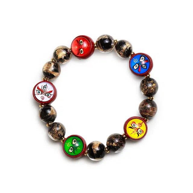 梨云暮雪 五路财神 无色香灰 考严考试考公上岸 民族风转运 招财纳福 本命年 多宝财神 发财 赚钱 琉璃 手串 男女同款情侣款