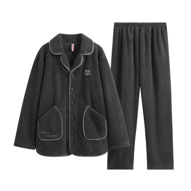 芬腾 加厚保暖舒适透气睡衣套装 男款