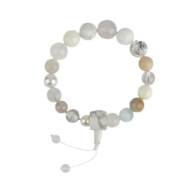 好银坊 五行转运 阴阳调和平安顺遂 精致简约轻奢高级感 好运 玛瑙 手串 男女同款情侣款