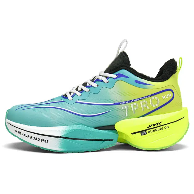 金莱克 时尚舒适百搭减震防滑耐磨 低帮 碳板 休闲跑步鞋 男女同款 蓝色