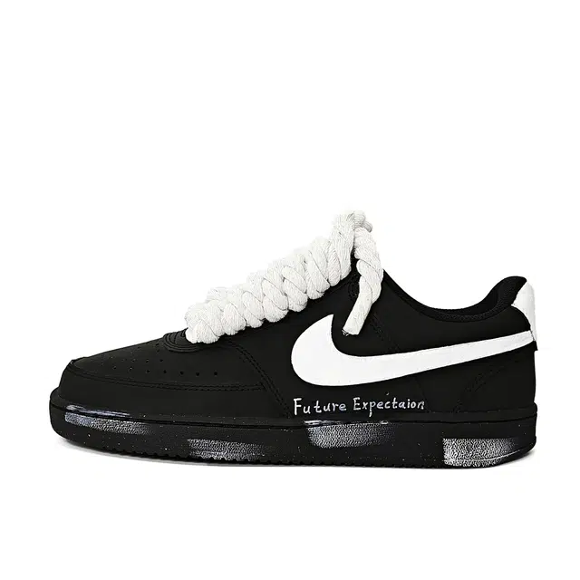 Nike Court Vision Low Black White