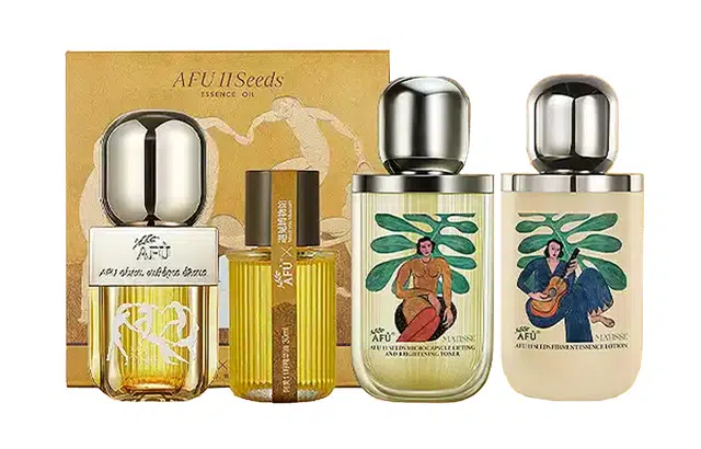 阿芙 马蒂斯主题限定十一籽发酵精华油护肤套装 保湿 四件套