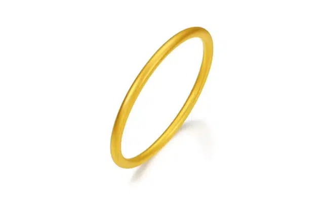 尚银福 古法素圈  三生三世国潮新中式闭口固口镯子 时尚复古典雅轻奢高级感简约风 好运 合金 手镯 女款