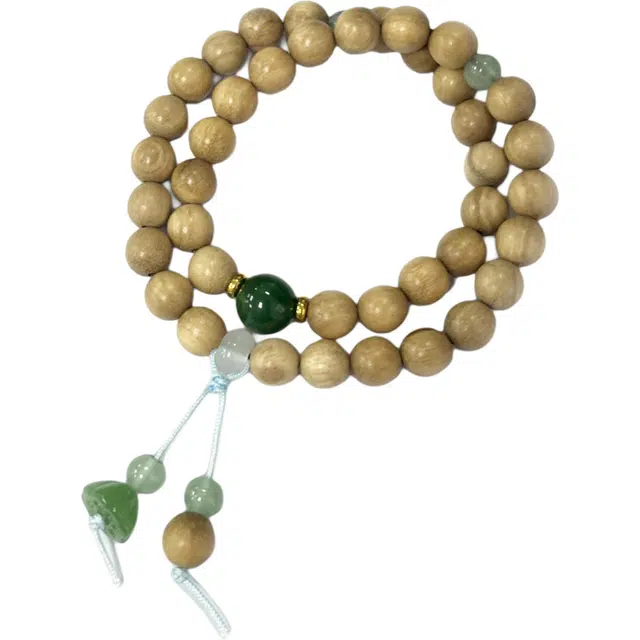 京华录 新中式国潮风多圈叠戴手持盘玩佛珠 简约禅意温柔气质感文艺范 平安喜乐吉祥如意 #好运 黑檀 手串 男女同款情侣款