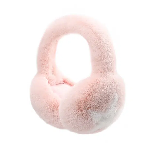 南极人 冬季防风护耳套防冻耳包保暖五角星可爱毛茸耳暖可折叠防寒耳捂子 聚酯纤维 耳罩 女款