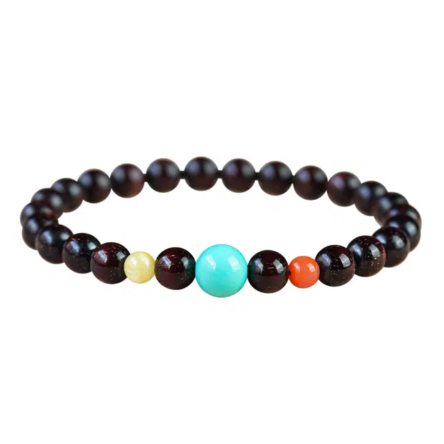 芳缘小傅 檀香木质佛珠老料文玩单圈 紫檀属 手串 男女同款情侣款