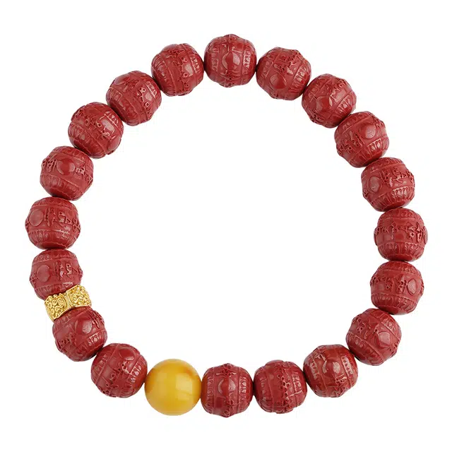 布达拉宫 诸事顺利转运珠 朱砂 手串 男女同款情侣款