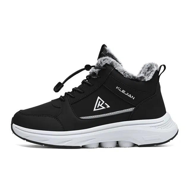 康乐健 加绒 时尚舒适百搭 防滑保暖 中帮 生活休闲鞋 男女同款
