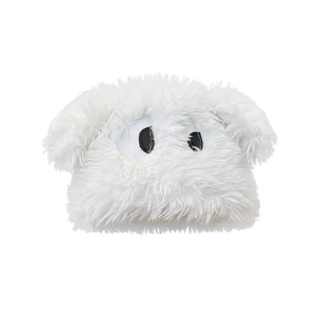 一点潮玩 搞怪卡通大眼小狗帽 秋冬保暖百搭煤球护耳帽 玩偶周边