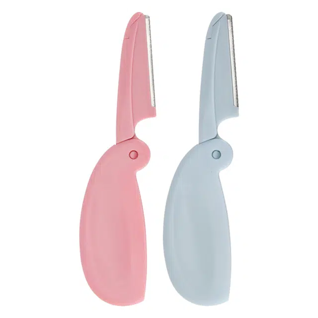 简应舒 鲸鱼折叠微距修眉刀 小巧便携轻巧不累手防水防锈