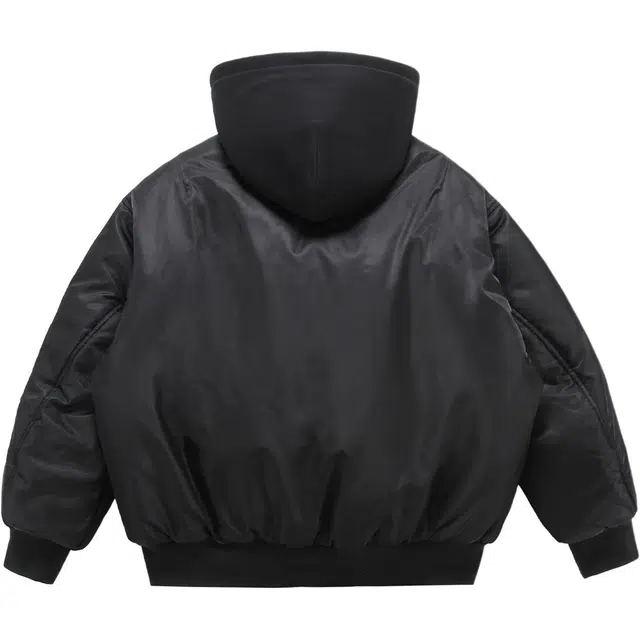 美式复古潮流高街加厚保暖设计感宽松休闲百搭连帽夹棉面包服棉服 男女同款 卡其色系