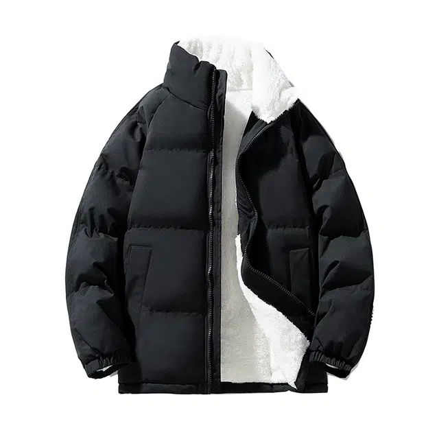 吾皇猫 加厚保暖休闲宽松防风御寒面包服立领加绒棉服 男女同款