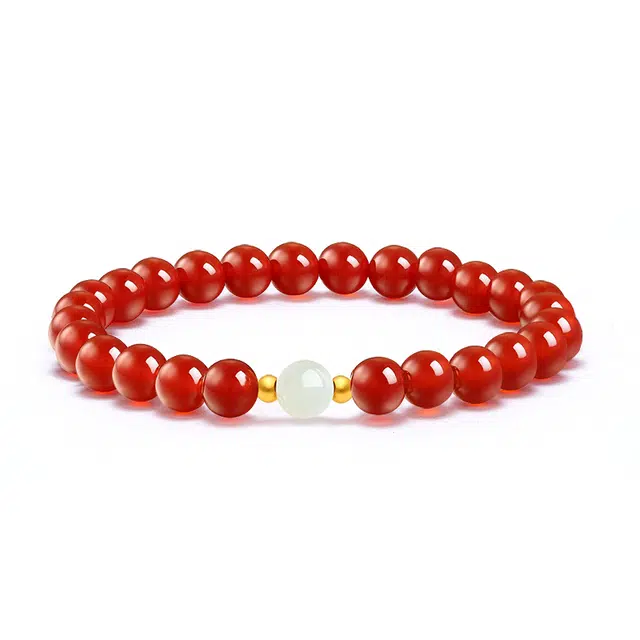 醉倾城 珠来运转好运圆珠 精致时尚小众简约日常百搭温婉优雅轻奢高级感 玛瑙 手串 男女同款情侣款