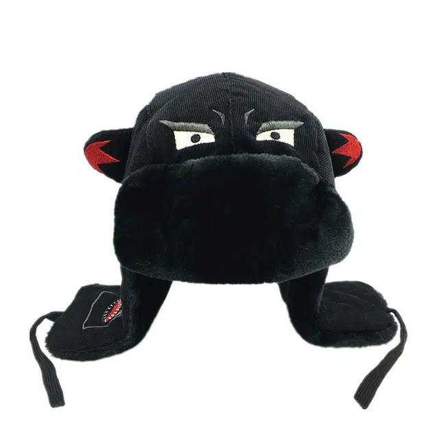 山一丸 韩版可爱加厚潮棉户外青年保暖火车头帽防风寒 灯芯绒 雷锋帽 男女同款情侣款