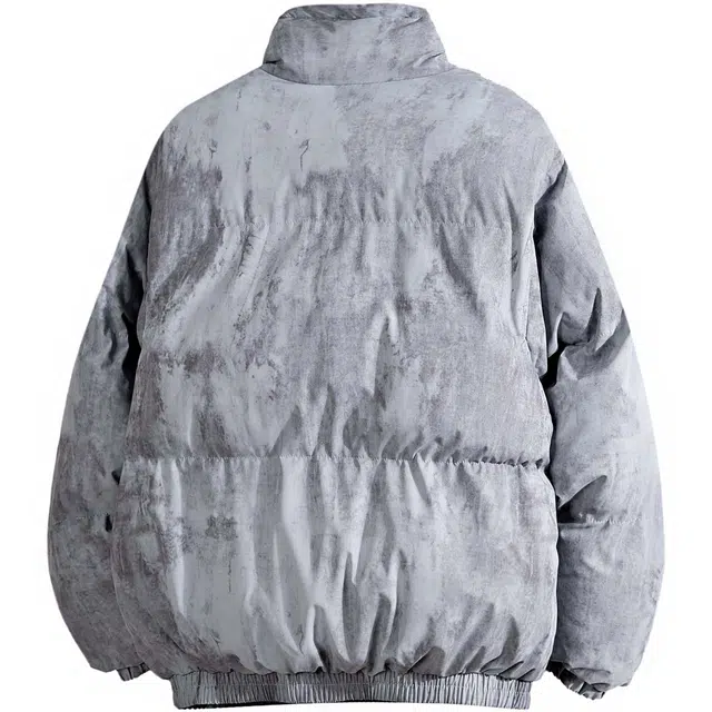 王者荣耀 鲁班七号星空梦想款 脏脏风立领宽松休闲百搭面包服防寒保暖加厚棉服 男女同款