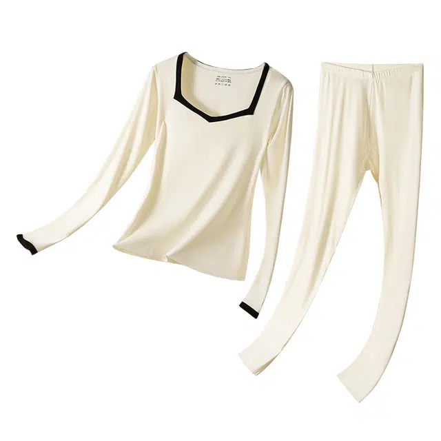 欧迪芬 时尚无痕发热舒适休闲亲肤保暖套装 女款