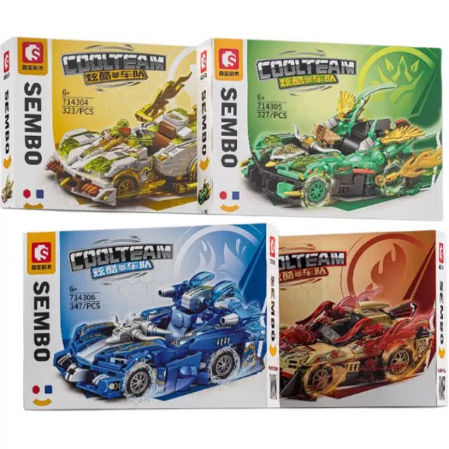 SEMBO 1329pcs 714304-714307