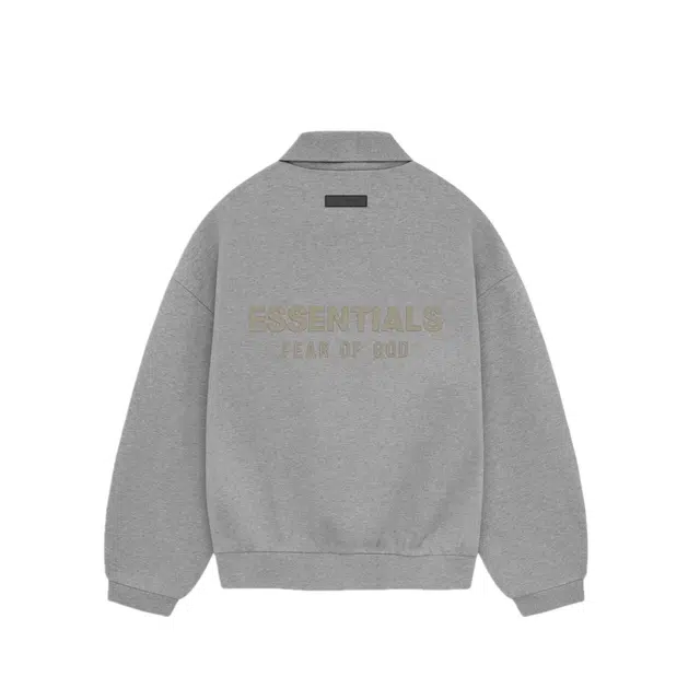Fear of God Essentials SS24 Longsleeve Polo Polo Dark Heather Oatmeal