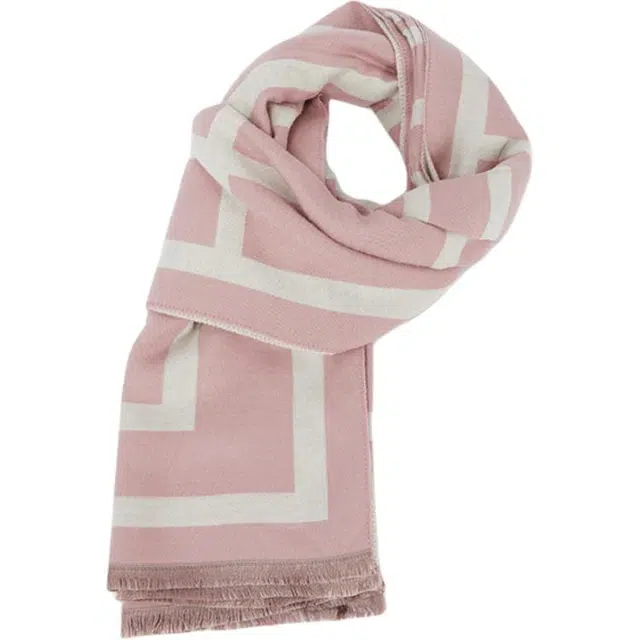 纳兰杜 百搭保暖 潮流时尚披 高级感文艺 绒线围巾 女款 黑色/皮粉/灰色