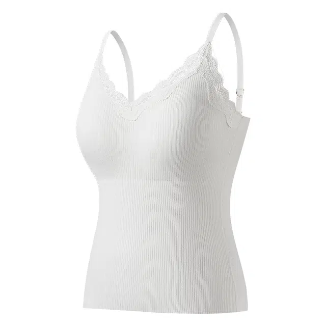 欧迪芬 无痕舒适带胸垫蓄热锁温纯色保暖上装 女款