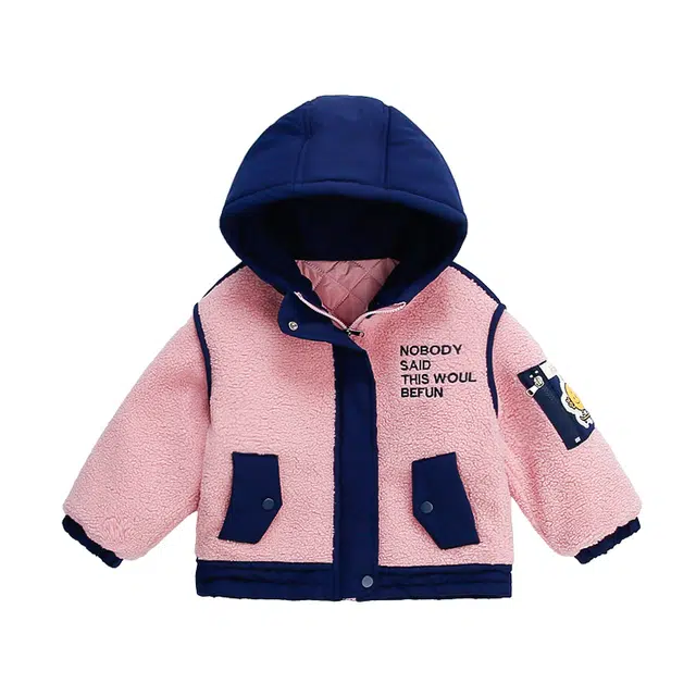 木木兔 轻盈百搭保暖时尚棉衣 粉色 中小童