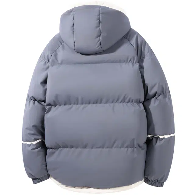 王者荣耀 加厚保暖简约防寒假两件连帽面包棉服 男女同款
