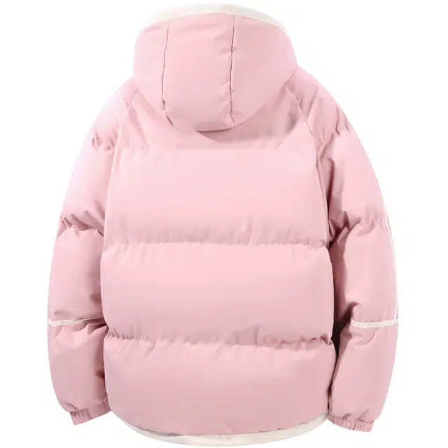 王者荣耀 加厚保暖简约防寒假两件连帽面包棉服 男女同款