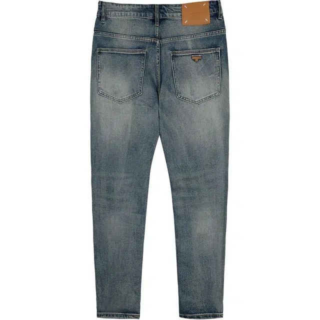 才子 休闲舒适直筒弹力牛仔裤 男款 蓝色