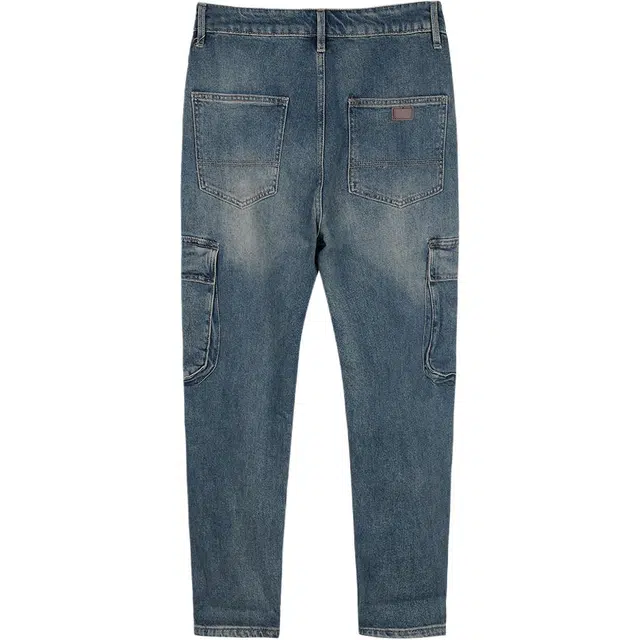 才子 直筒时尚百搭牛仔裤 男款 蓝色