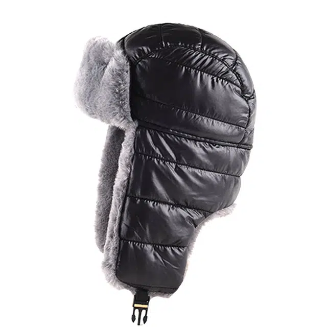 山一丸 加厚保暖防寒护耳 户外飞行 潮 羽绒布 棉涤混纺 雷锋帽 男女同款情侣款