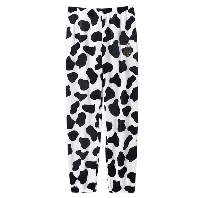 欧诗帛 简约舒适柔软亲肤保暖中腰睡裤 女款 图片色