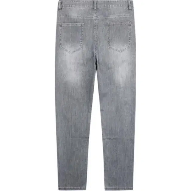 才子 拉链微弹时尚都市牛仔裤 男款 灰色