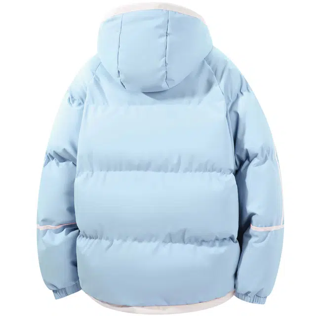 王者荣耀 加厚保暖简约防寒假两件连帽面包棉服 男女同款