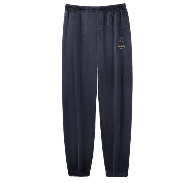 欧诗帛 纯色保暖舒适柔软亲肤中腰家居裤睡裤 女款 图片色