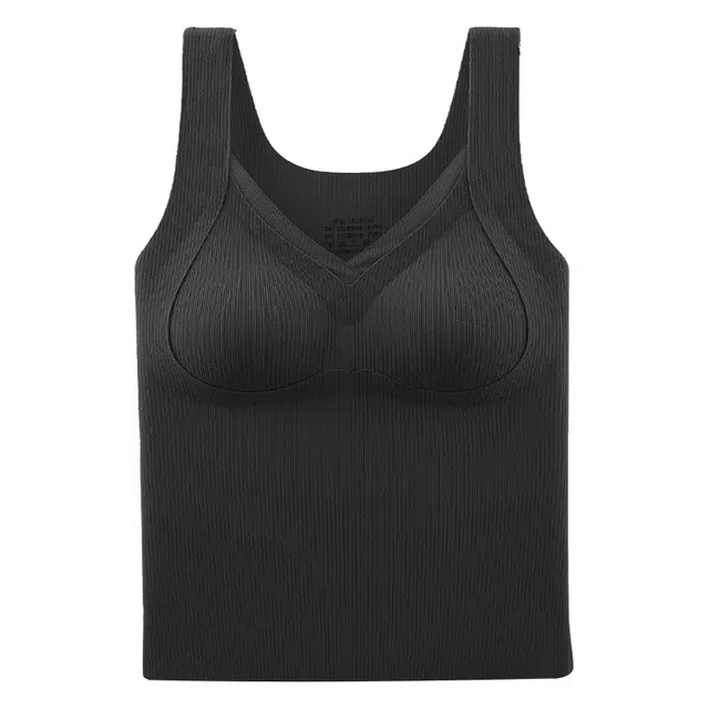 欧迪芬 贴身蓄热轻暖背心打底软糯恒温不起球磨毛高弹保暖上装 女款