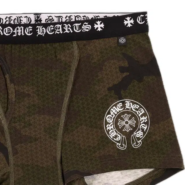 Chrome Hearts SS23 Camo Horseshoe Embroidered Underwear Khaki