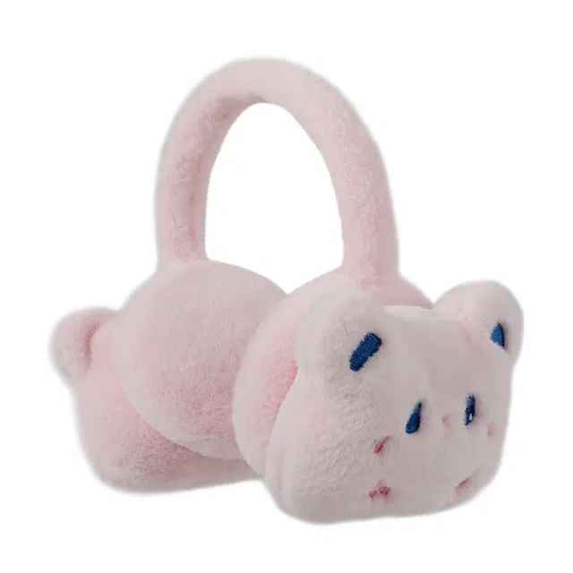 俞兆林 可爱小熊保暖耳包冬季防风防冻学生骑车护耳朵耳暖耳捂子 聚酯纤维 耳罩 男女同款情侣款