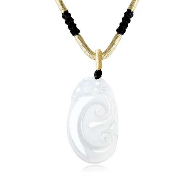 老凤祥 玉如意 新中式国风国潮吉祥如意气质优雅轻奢百搭设计感#好运 玉髓 项链 女款