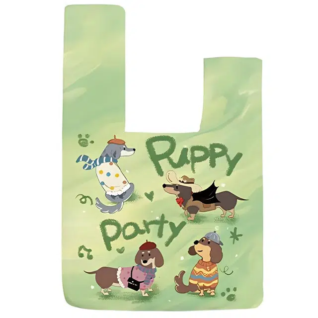 奥松 可爱百搭 绒面科技布 手提包 女款 绿色