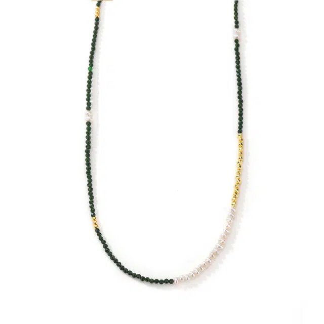 遇点 新中式国风复古精致高级锁骨链 优雅百搭套链 淡水珍珠 项链 女款