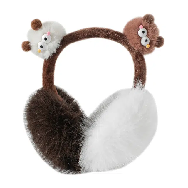 南极人 搞怪小煤球冬季保暖可爱耳暖防风耳捂子耳包耳帽护耳 毛绒 耳罩 女款