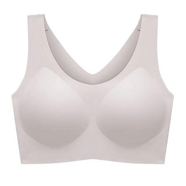 草本初色 无痕小胸聚拢一片式美背无钢圈不跑杯舒适背心 女款
