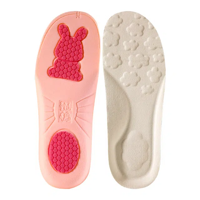 足印部落 小孩专用吸汗防臭踩屎感柔软舒适运动减震冬季 抗菌网布 大力棉 鞋垫 儿童款