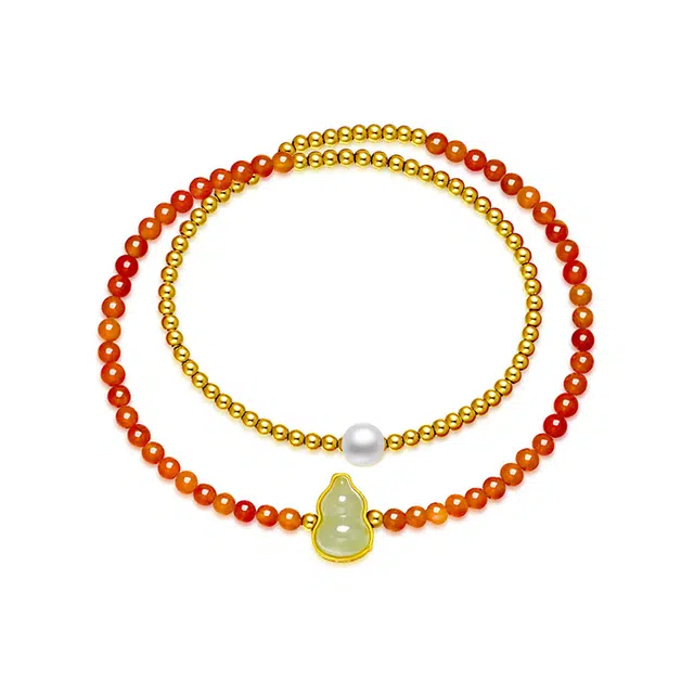 万娜 福禄葫芦 新中式国潮小众设计 福禄满满  好运 玛瑙 手串 女款