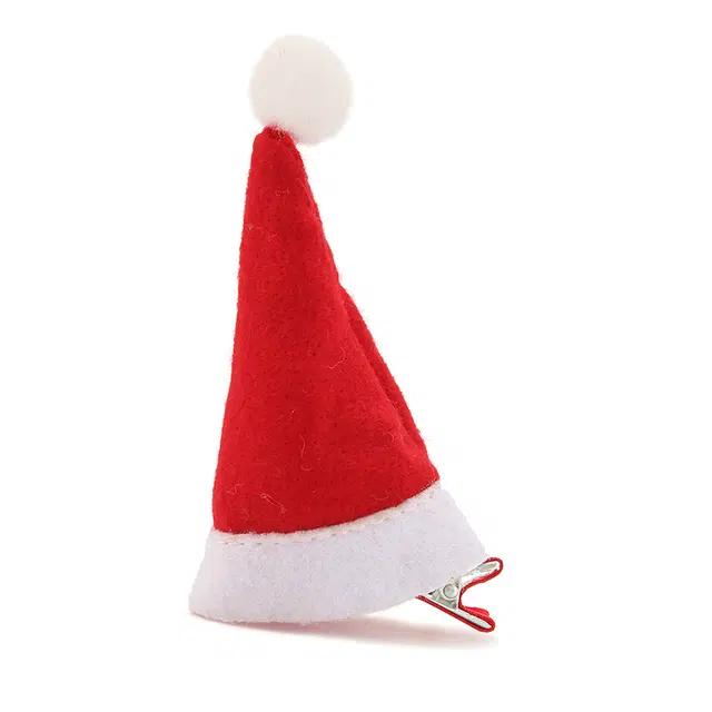 如花梦 圣诞头饰麋鹿角圣诞帽子成人发箍边夹儿童配饰发卡发饰 毛绒 发夹 女款