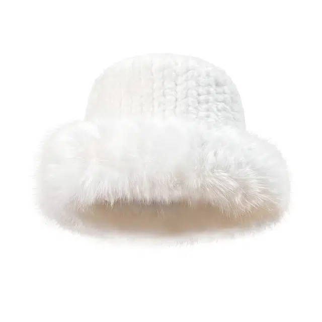 【风吹半夏】 啄木鸟 冬季新款毛绒绒加厚防寒保暖护耳盆帽百搭显脸小蒙古帽时尚韩系 聚酯纤维 渔夫帽 女款